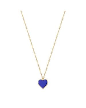 Rejected Hearts Club Single Hearted Girl Heart Necklace - Metallic