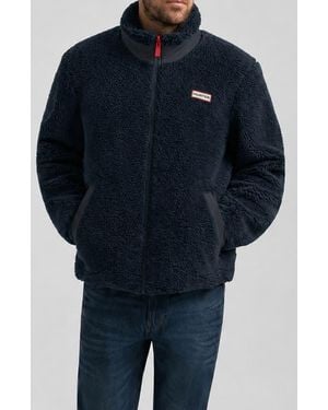 HUNTER Aurthur Faux Shearling Jacket - Blue