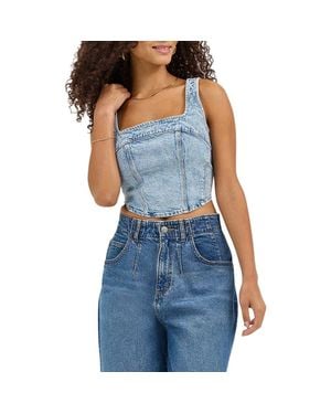 Lee Jeans Denim Corset Top - Blue