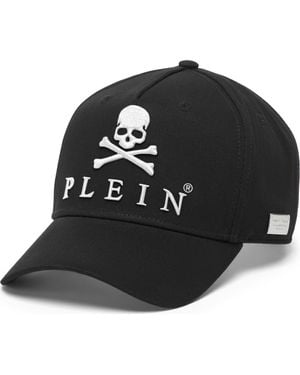 Philipp Plein Baseball Cap Skull&Bones Luxury - Black