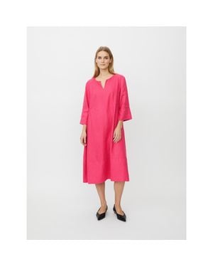 Masai Manasya Linen Tunic Midi Dress - Pink