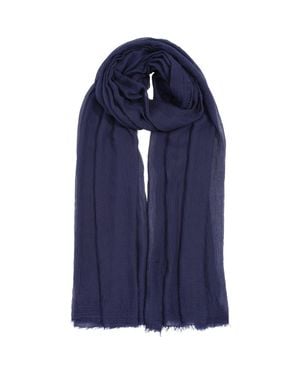 Echo Essential Modal-Silk Blend Crinkle Wrap - Blue