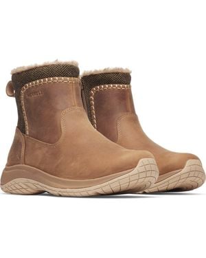 Merrell Encore Ice 5 Faux Fur Trim Waterproof Bootie - Brown