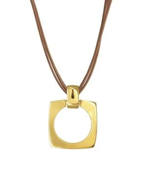 CXC Aldaba Long Necklace - Metallic