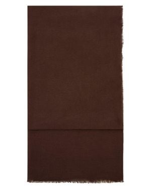 Mango Frayed Edge Scarf - Brown