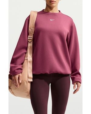 Nike Dri-Fit Studio Fleece Sweatshirt - Red