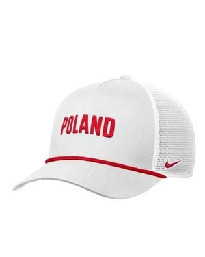 Nike Poland National Team Rise Rope Trucker A-Frame Adjustable Hat - White
