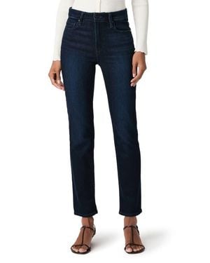 PAIGE Cindy High Waist Ankle Straight Leg Jeans - Blue