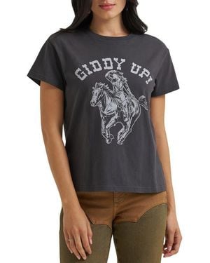 Wrangler Giddy Up Graphic T-Shirt - Black