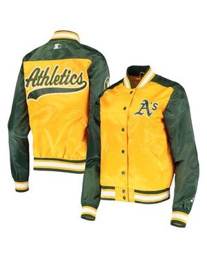 Starter Oakland Athletics The Legend Full-Snap Jacket - Yellow