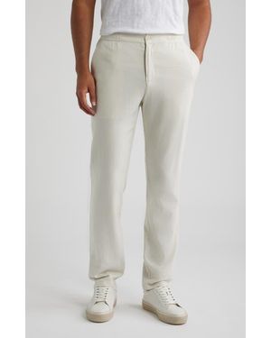 Bugatchi Aerolinen Linen Blend Pants - White