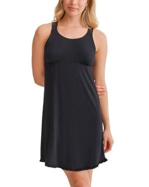 Fleur't Racerback Nightgown - Black