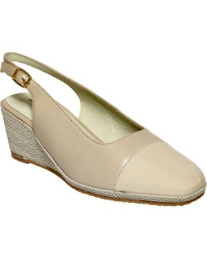 David Tate Sheyla Slingback Wedge Pump - Metallic