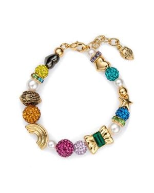 Kurt Geiger Mixed Bead Charm Bracelet - Multicolor