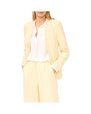 Halogen® Inverted Lapel Linen Blend Blazer - Natural