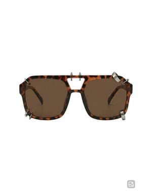 Fifth & Ninth Darcy 55Mm Aviator Sunglasses - Brown
