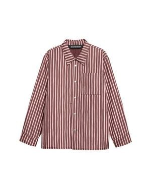 Marimekko Seura Piclo Kiski Striped Overshirt - Red