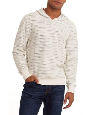 Threads For Thought Kieran Shoreline Baja Stripe Hoodie - White