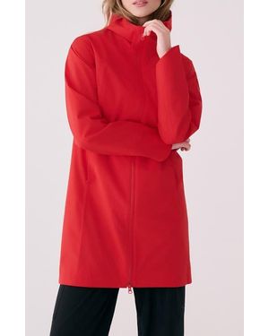 Lolë Element Long Windproof Rain Jacket - Red