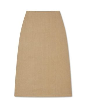 VIR VITA Philippine Maxi Linen Skirt - Natural