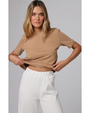 JUANA Hemp Essentials Short Sleeve Tee - Brown