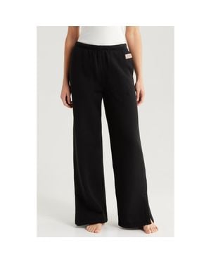 Lunya Reversible Straight Leg Sweatpants - Black