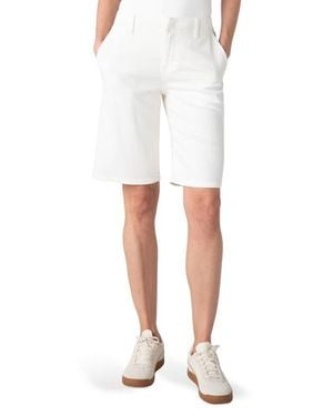 Liverpool Jeans Company Relaxed High Waist Denim Shorts - White