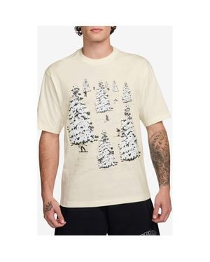 Nike Holiday Cotton Graphic T-Shirt - Natural