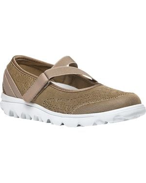 Propet Travelactiv Mary Jane Sneaker - Brown
