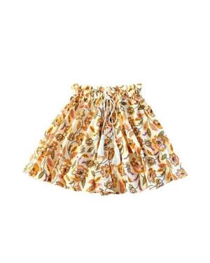 BrunnaCo Sekar Floral Skort - Metallic