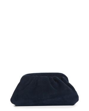 Reiss Mia Suede Frame Clutch - Blue