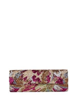 Jeffrey Campbell Disco Sequin Clutch - Brown