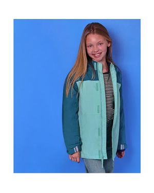 Lands' End Kids Squall Fleece Lined Waterproof Insulated Jacket - Blue