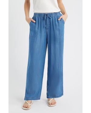 Beach Lunch Lounge Isabeli Chambray Drawstring Pants - Blue