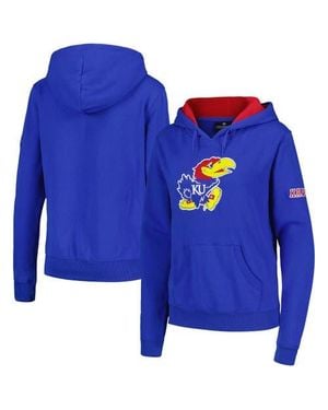 Stadium Athletic Kansas Jayhawks Big Logo Pullover Hoodie - Blue