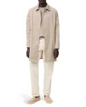 Mango Classic Water Repellent Trench Coat - Natural