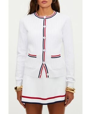 Beach Riot Ally Rib Cardigan - White
