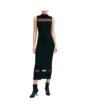 MARCELLA Cleo Sleeveless Ponte Knit Dress - Black