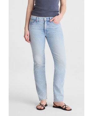 Madewell The Jules Slim Straight Jeans - Blue