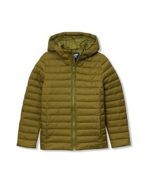 Lands' End Kids Thermoplume Packable Hooded Jacket - Green