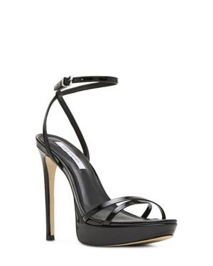 Steve Madden Juni Ankle Strap Platform Stiletto Sandal - Black