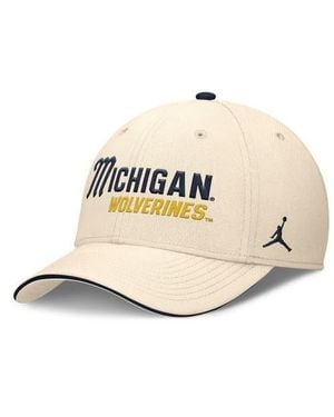 Nike Michigan Wolverines 2026 Primetime Swooshflex Hat - Natural