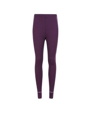 Mountain Warehouse Asgard Merino Wool Thermal Base Layer Leggings - Purple