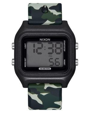 Nixon The Ripper Silicone Strap Digital Watch, 36.5Mm - Black