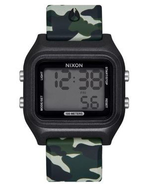 Nixon The Ripper Silicone Strap Digital Watch, 36.5Mm - Black