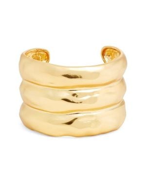 Karine Sultan Bubble 3-Row Cuff Bracelet - Yellow