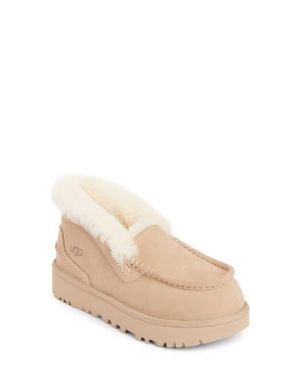 UGG Ansley Parc Genuine Shearling Platform Slipper - Natural