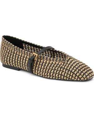 Reiss Davina Mary Jane Flat - Black