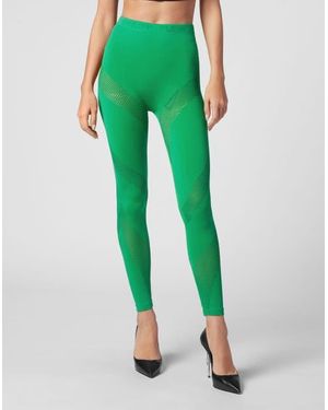 Philipp Plein Seamless Leggings - Green