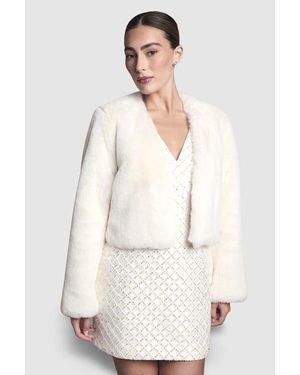 Coast Edge To Edge Faux Fur Coat - Natural